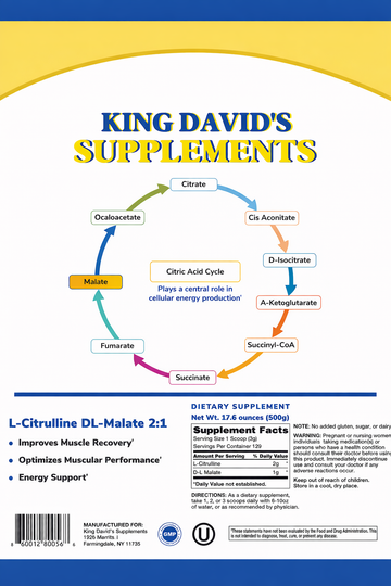 L-Citrulline DL-Malate 2:1      500Grams